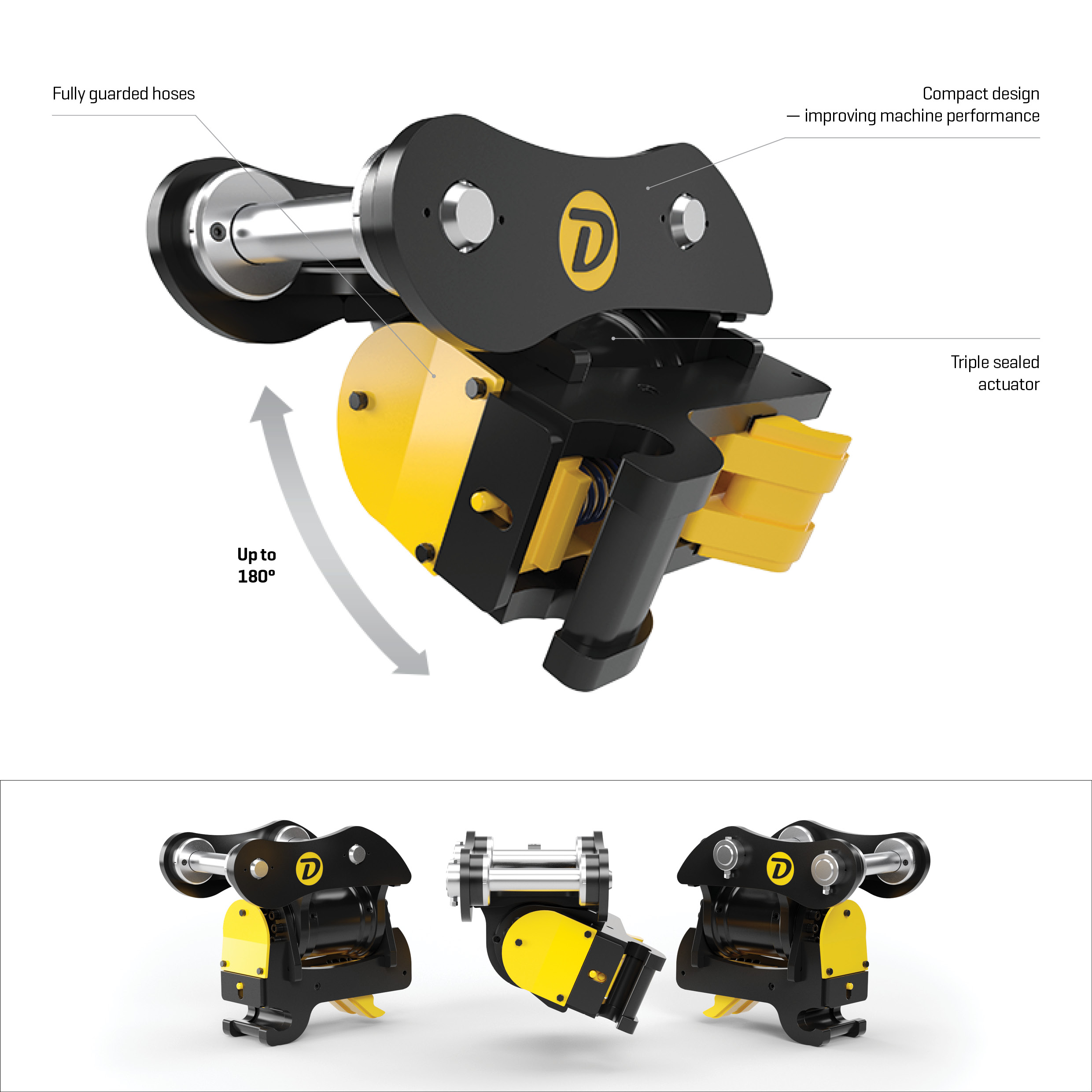 D-Lock Tilt - Doherty - Couplers and Attachments - A Kinshofer Company